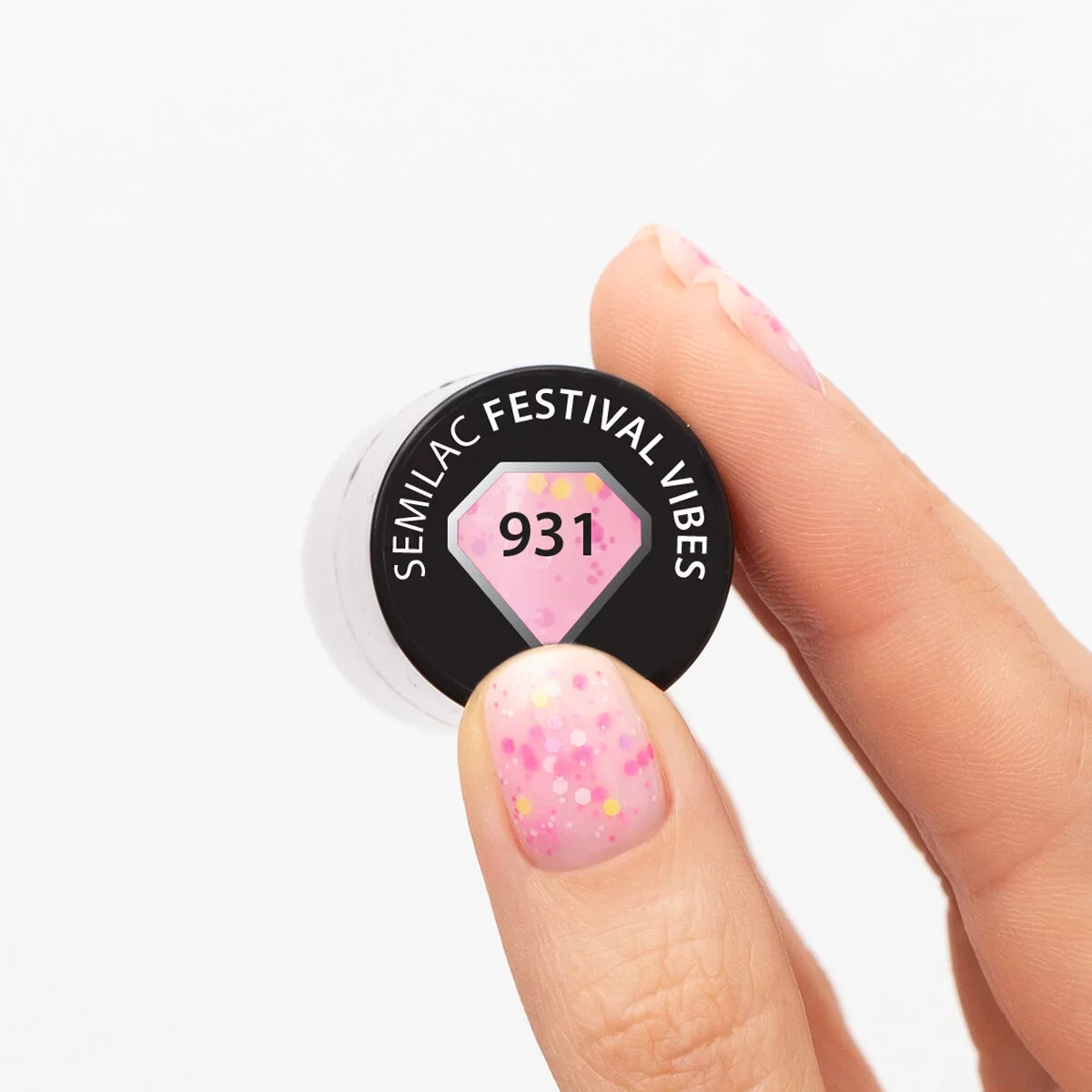931 Festival Vibes - Semilac Soak Off Gel / Hybrid Nail Polish - Image 3