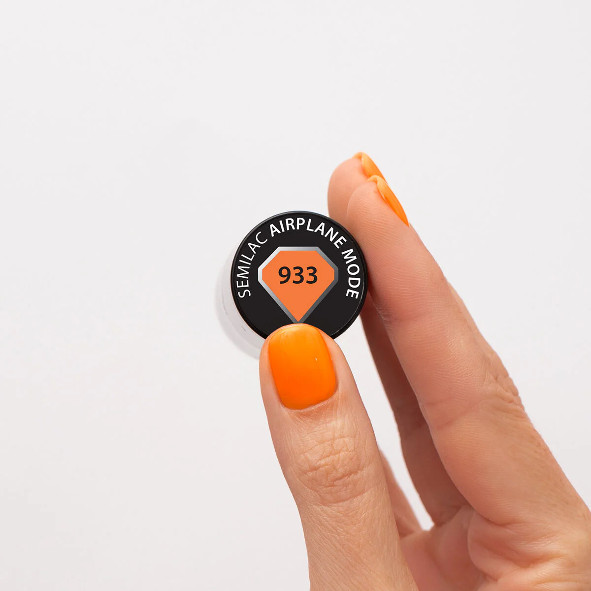933 Airplane Mode - Semilac Soak Off Gel / Hybrid Nail Polish - Image 4