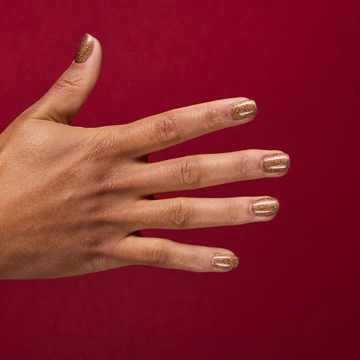 956 Vintage Gold - Semilac Soak Off Gel / Hybrid Nail Polish - Image 4