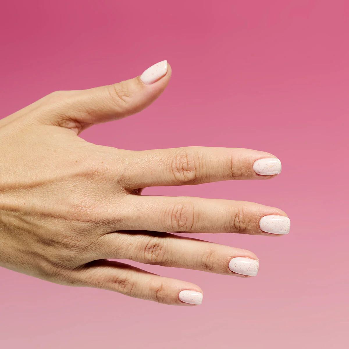 963 Rose Stracciatella - Semilac Soak Off Gel / Hybrid Nail Polish - Image 4