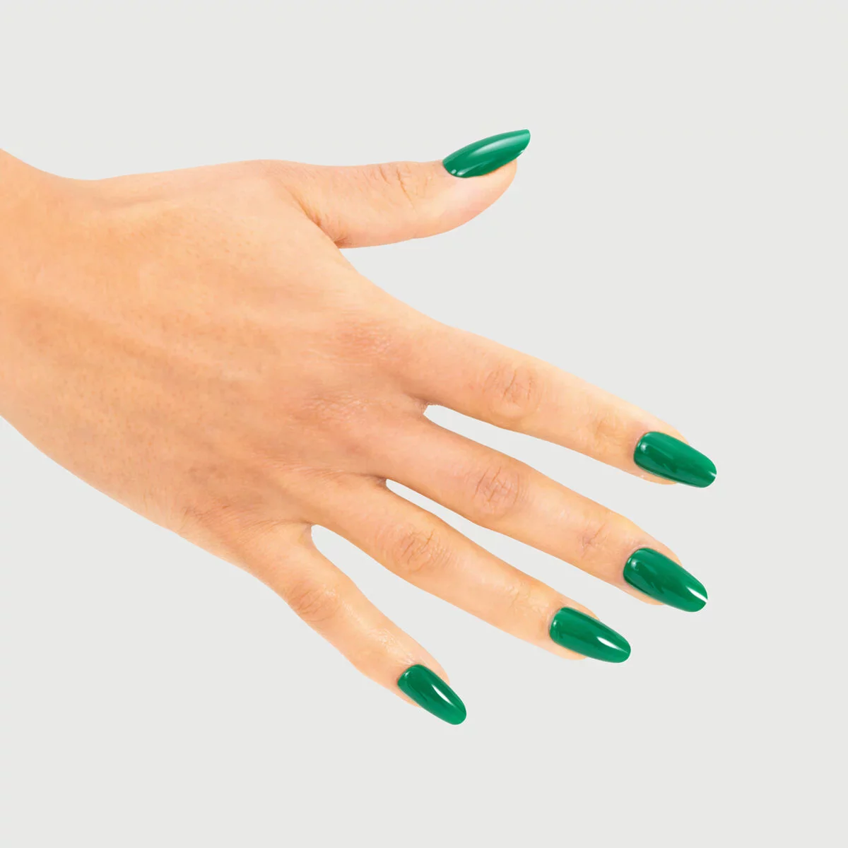 985 Hailey Green - Semilac Soak Off Gel / Hybrid Nail Polish - Image 4