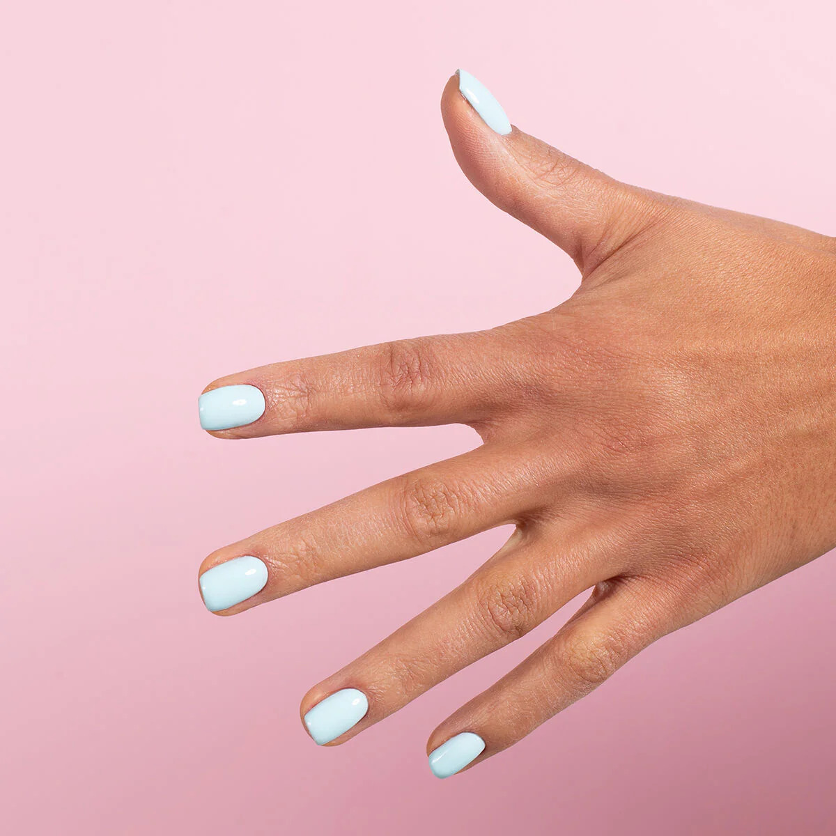 974 Bubbly Blue - Semilac Soak Off Gel / Hybrid Nail Polish - Image 4