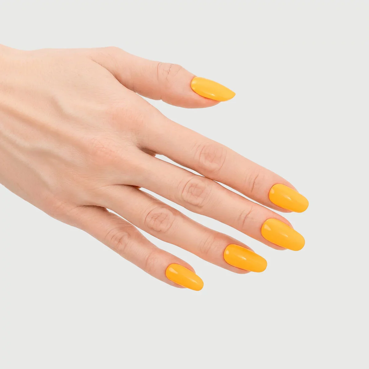 977 Orange Glow - Semilac Soak Off Gel / Hybrid Nail Polish - Image 3