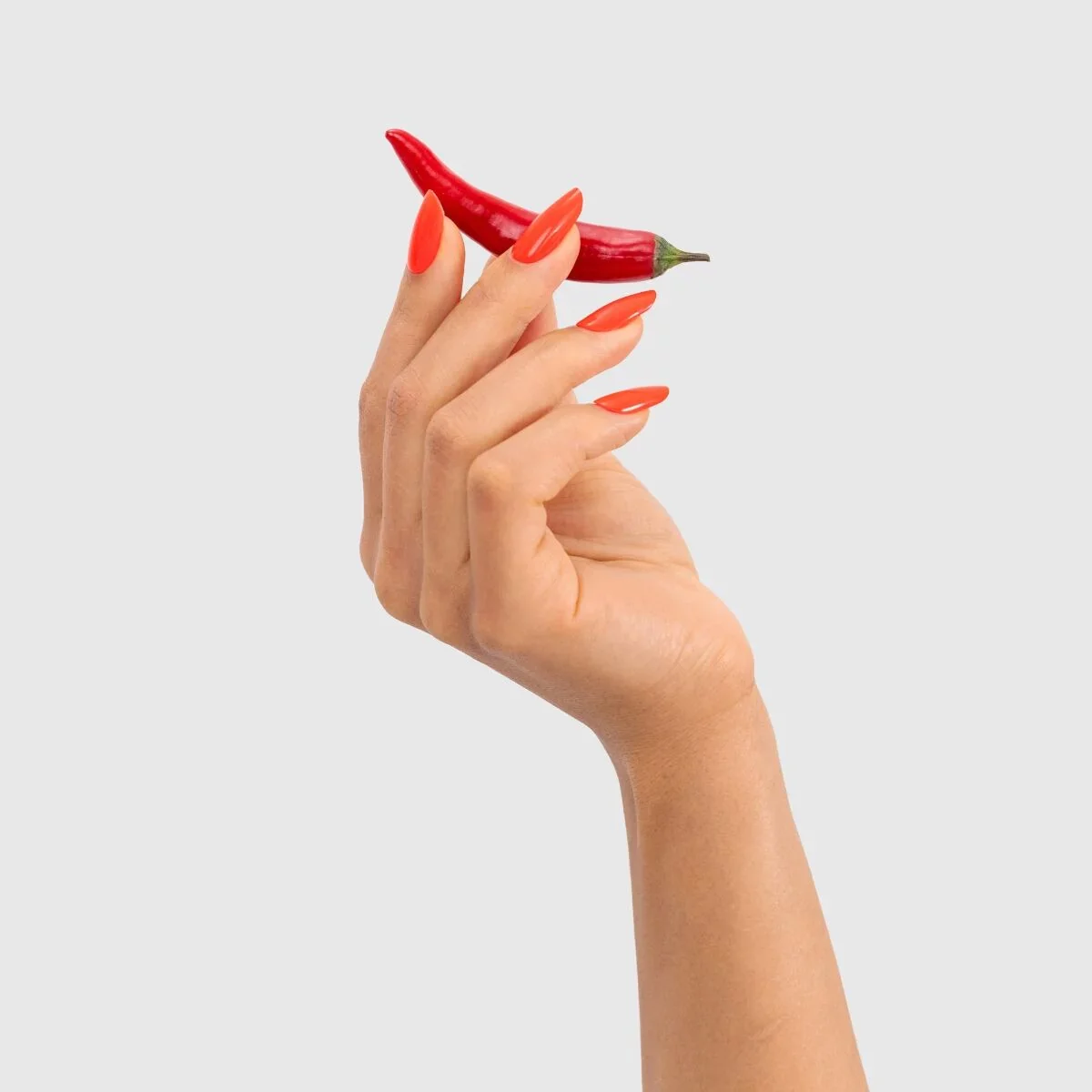 981 Spicy Neon - Semilac Soak Off Gel / Hybrid Nail Polish - Image 4
