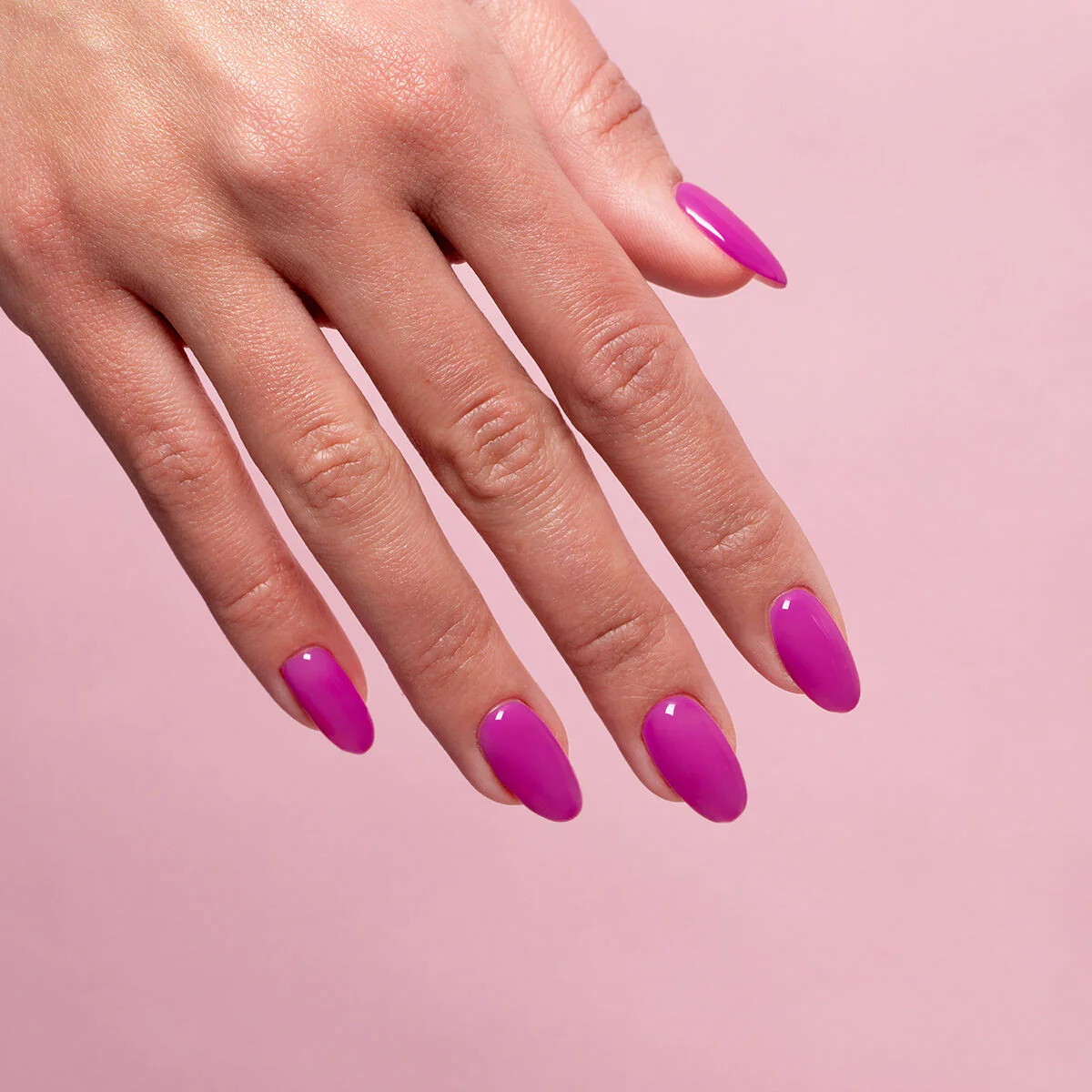 A703 Pink Power - Semilac Soak Off Gel / Hybrid Nail Polish - Image 4