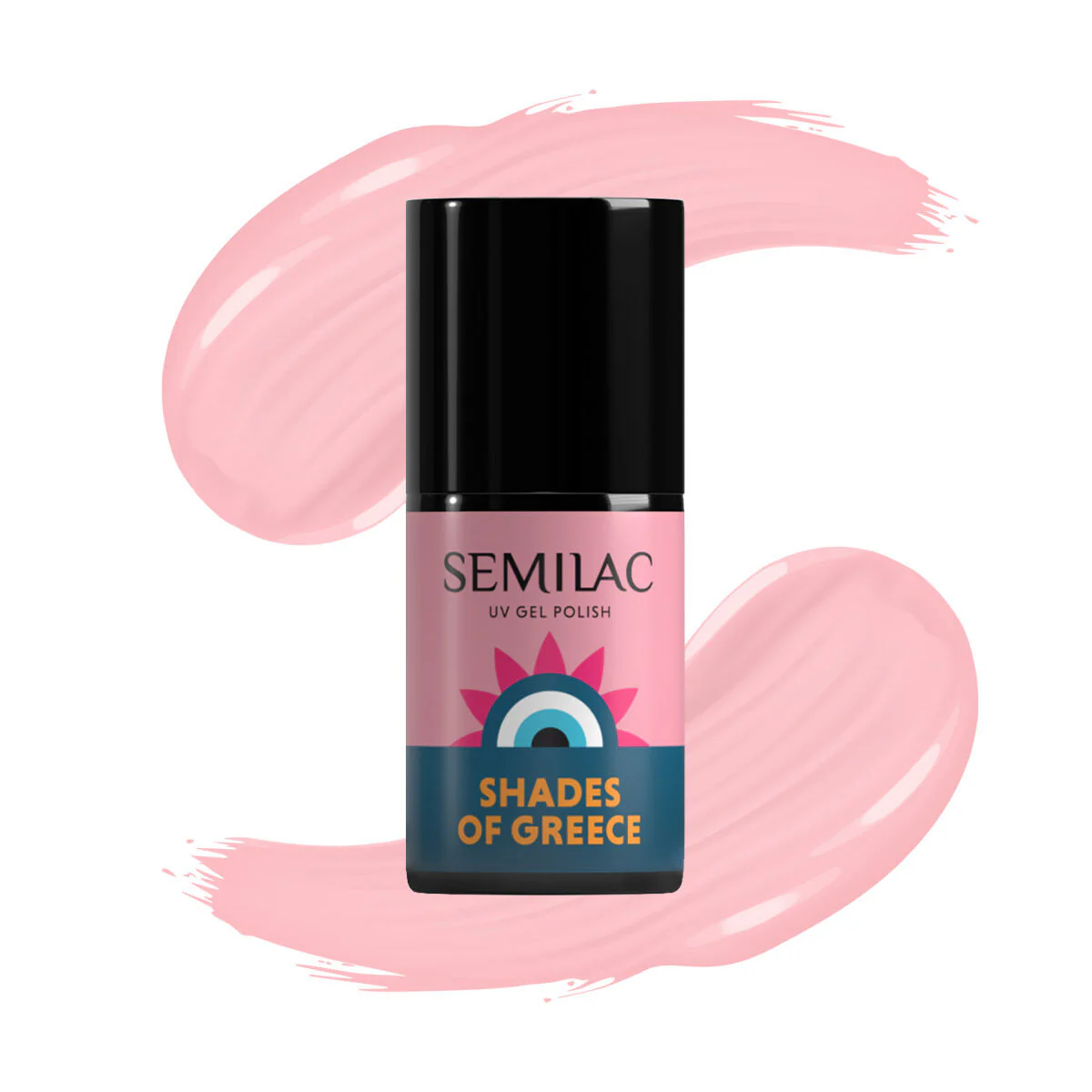 A709 Aphrodite's Kiss - Semilac Soak Off Gel / Hybrid Nail Polish - Image 5