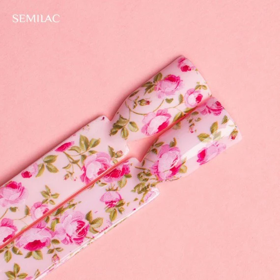 32 BLOOMING FLOWERS Semilac Nail Transfer Foil - Image 3