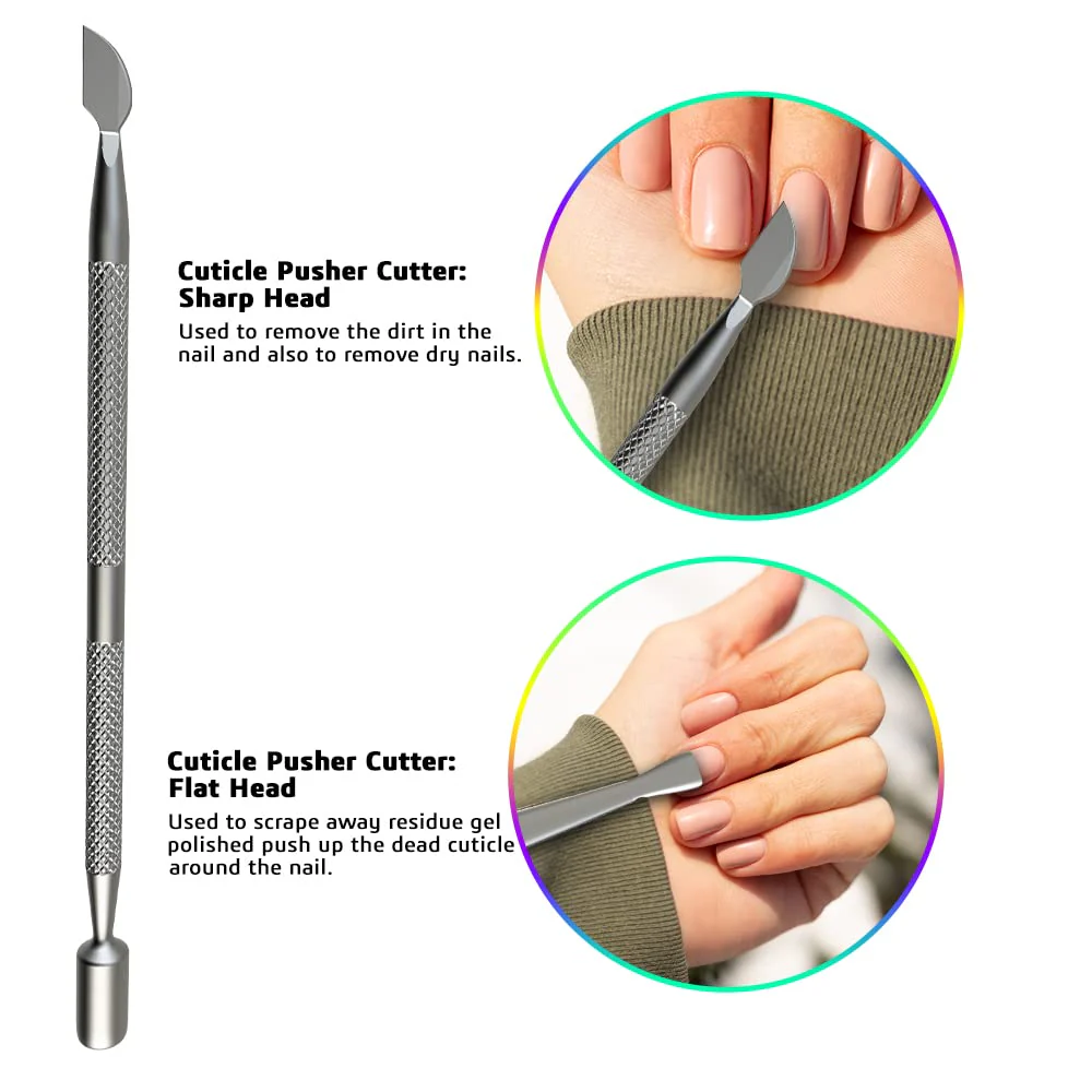 Cuticle Pusher Stainless Steel 5.2 in GE