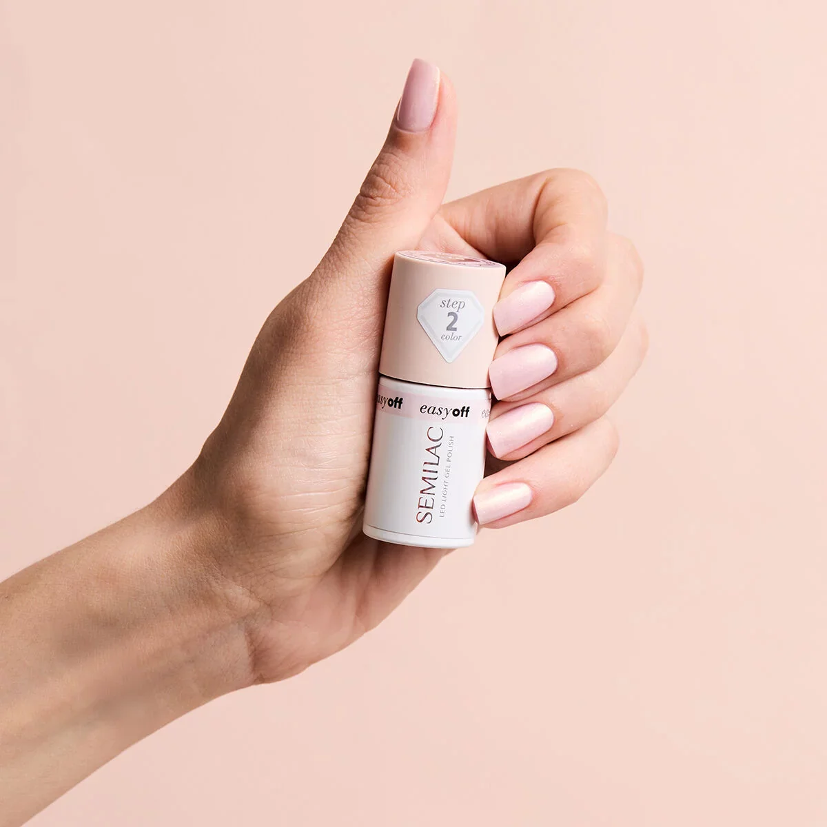 L10 EASY OFF Glazed Milk - Semilac Soak Off Gel / Hybrid Nail Polish - Image 3