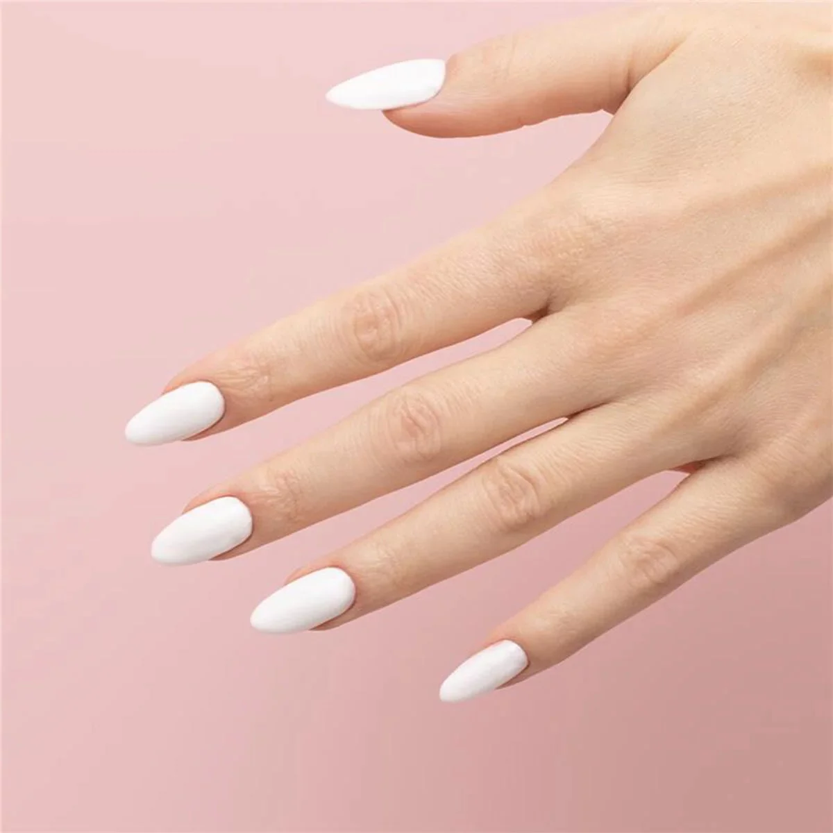 S110 The White - Semilac STEP ONE Hybrid 3IN1 Gel / Hybrid Nail Polish - Image 4