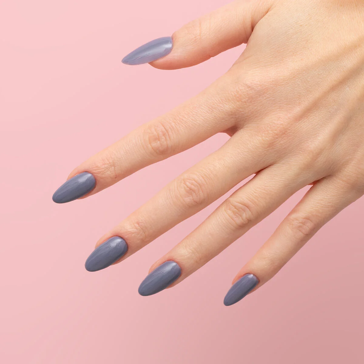 S185 Stone Grey - Semilac STEP ONE Hybrid 3IN1 Gel / Hybrid Nail Polish - Image 3