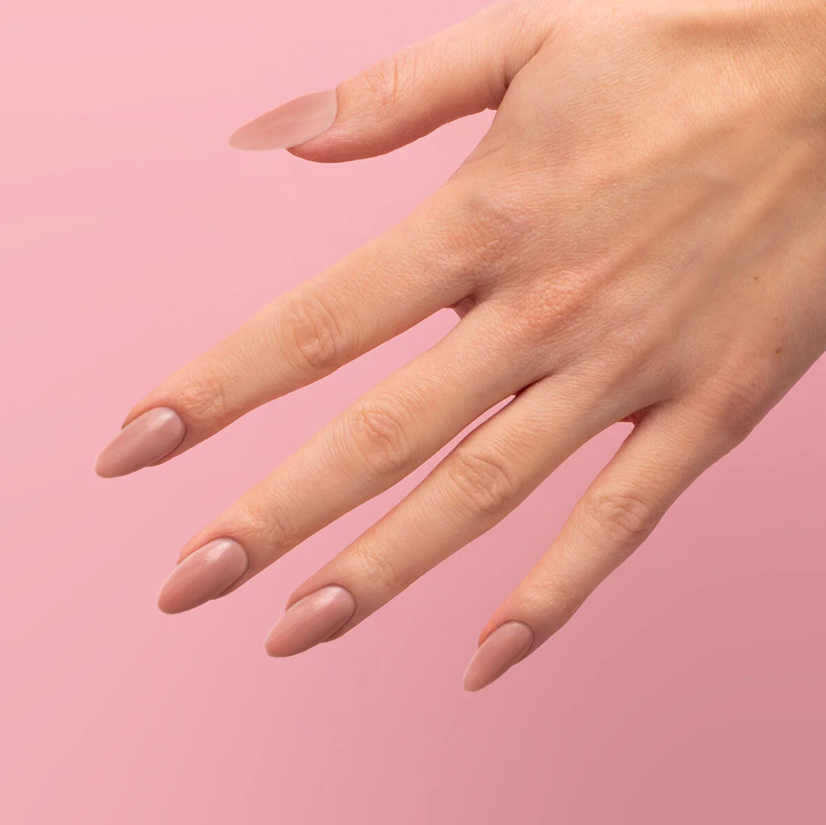 S235 Peach Beige - Semilac STEP ONE Hybrid 3IN1 Gel / Hybrid Nail Polish - Image 3