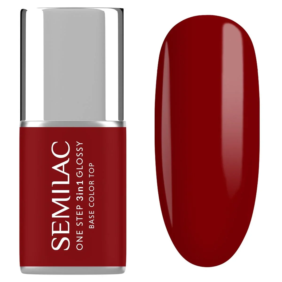 S575 Dark Red - Semilac STEP ONE Hybrid 3IN1 Gel / Hybrid Nail Polish