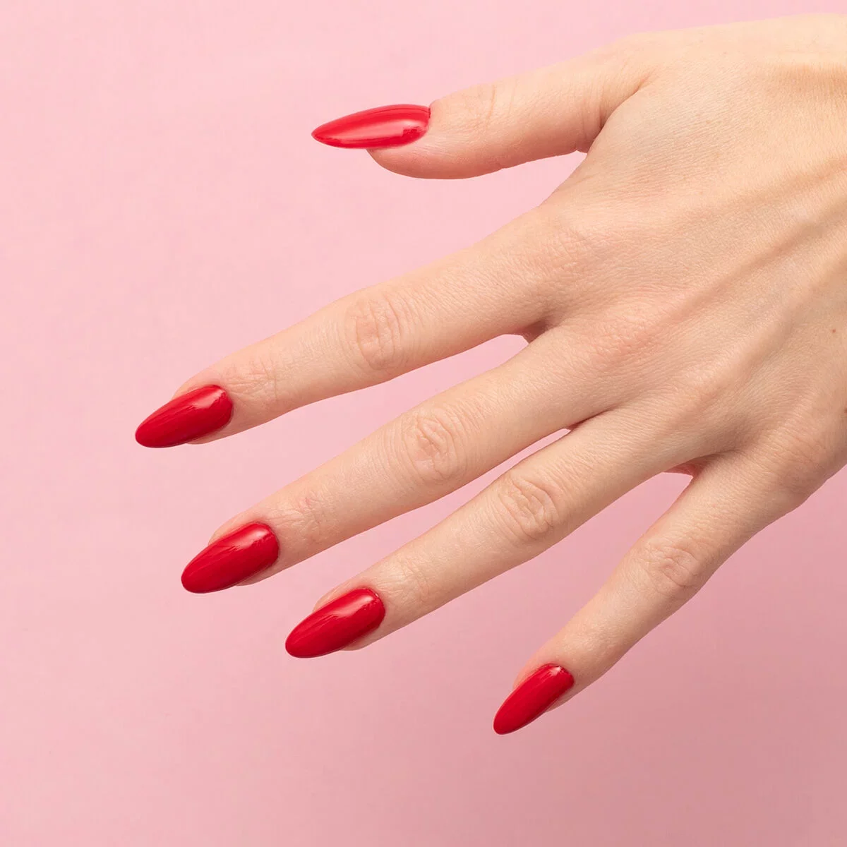 S575 Dark Red - Semilac STEP ONE Hybrid 3IN1 Gel / Hybrid Nail Polish - Image 4