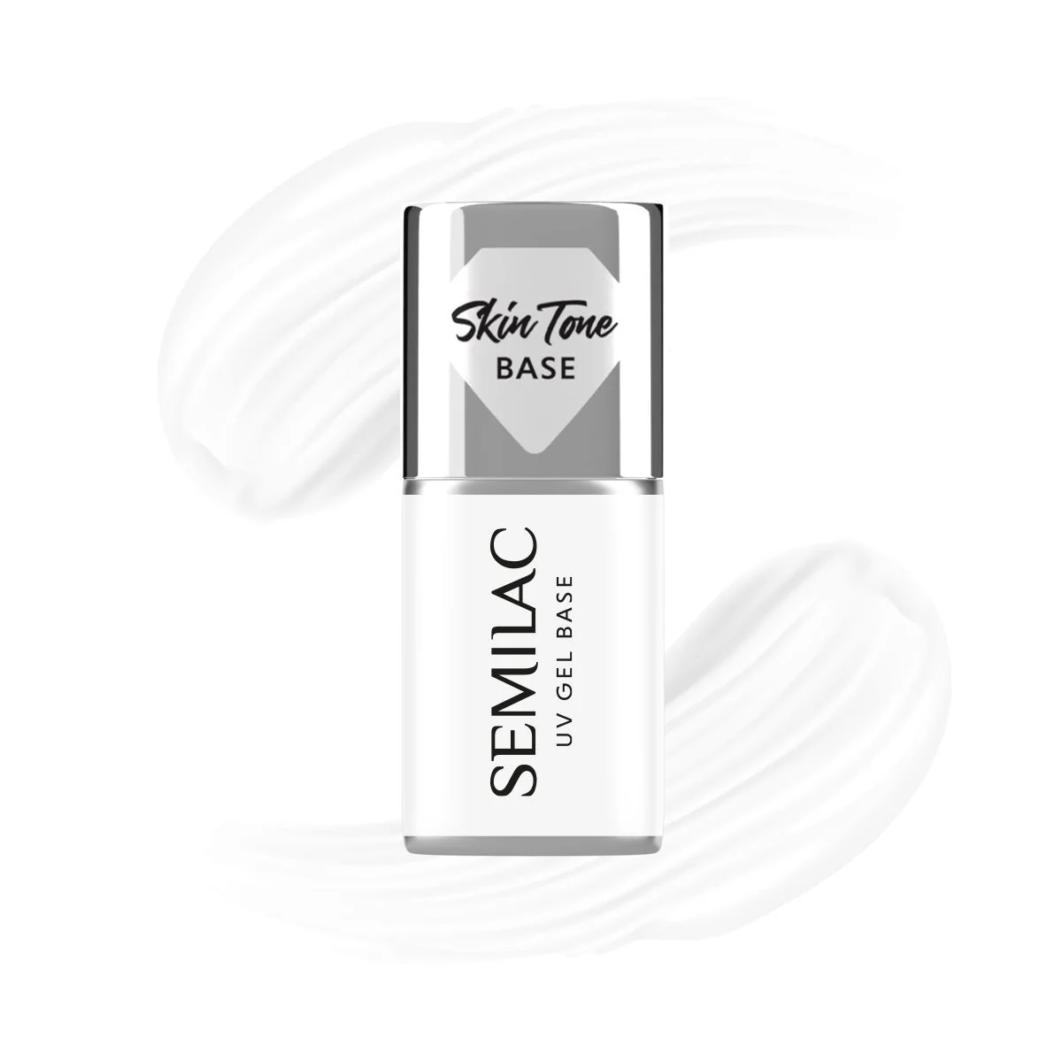 Skin Tone Cover BASE Coconut Cream - Semilac Soak Off Gel / Hybrid Nail Polish - Image 3