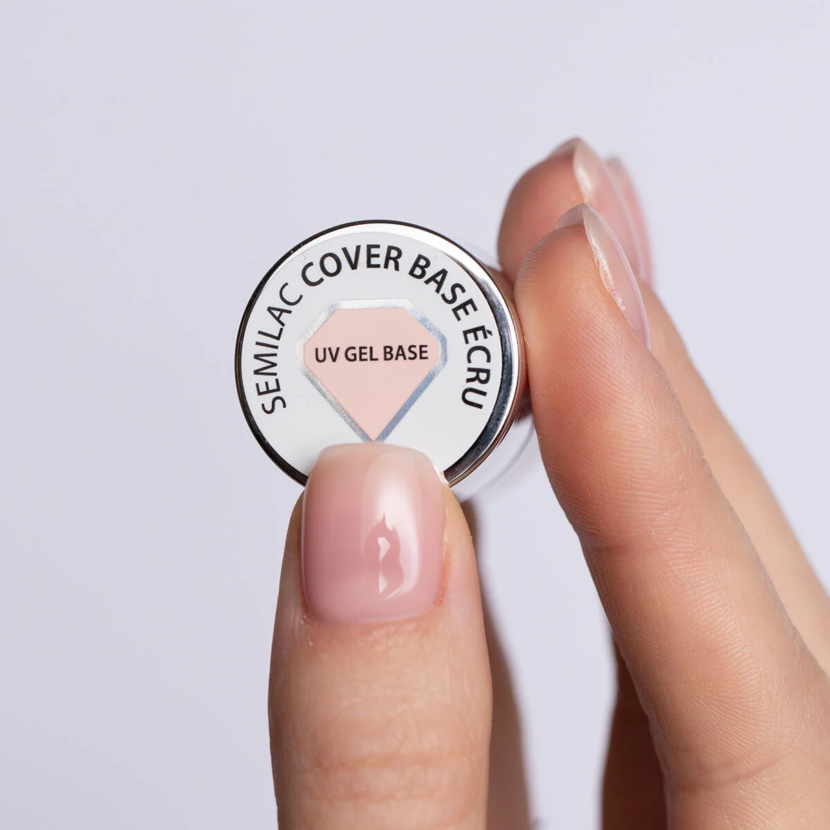 Skin Tone Cover BASE Ecru - Semilac Soak Off Gel / Hybrid Nail Polish - Image 2