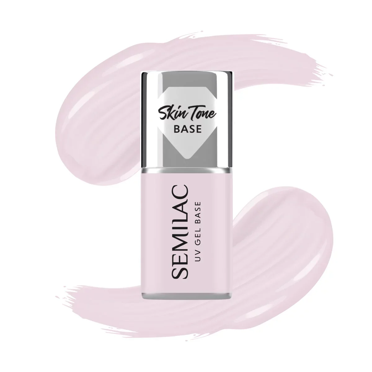 Skin Tone Cover BASE Natural Pink - Semilac Soak Off Gel / Hybrid Nail Polish