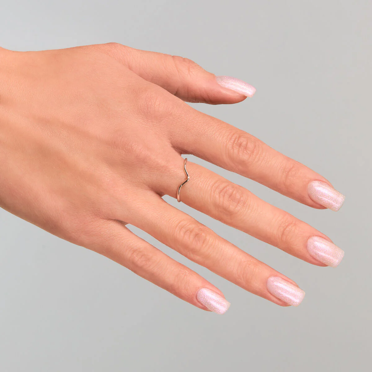 T17 Semilac Top No Wipe Sparkling Pink - Semilac Soak Off Gel / Hybrid Nail Polish - Image 3