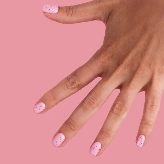 T24 TERAZZO Semilac Top No Wipe 7ml -  Soak Off Gel / Hybrid Nail Polish - Image 3